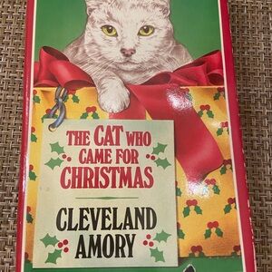 Festive Holiday Book with Red and Green Cover